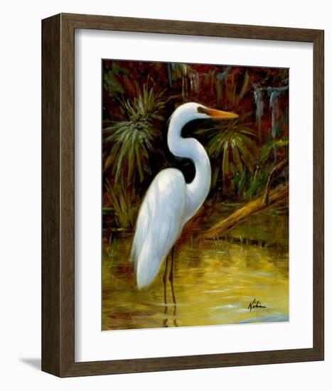 Tropical Egret I-Kilian-Framed Art Print