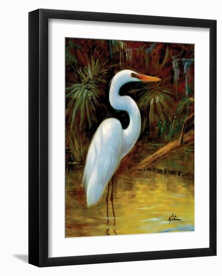 Tropical Egret I-Kilian-Framed Art Print