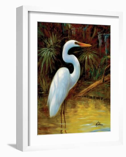Tropical Egret I-Kilian-Framed Premium Giclee Print