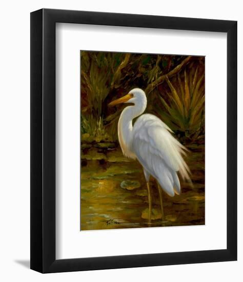 Tropical Egret II-Kilian-Framed Art Print