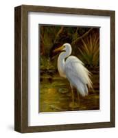 Tropical Egret II-Kilian-Framed Art Print