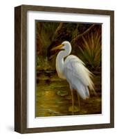 Tropical Egret II-Kilian-Framed Art Print