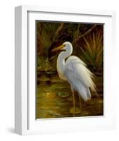 Tropical Egret II-Kilian-Framed Art Print