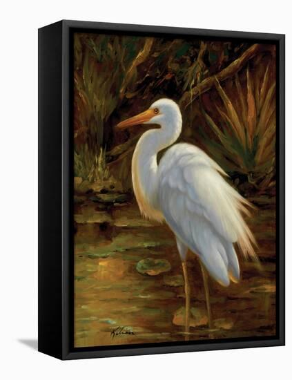 Tropical Egret II-Kilian-Framed Stretched Canvas