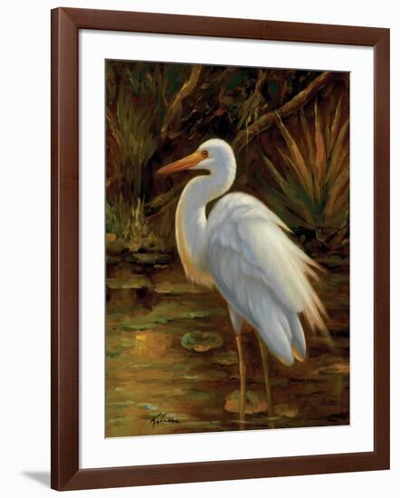 Tropical Egret II-Kilian-Framed Art Print