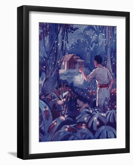 'Tropical Fireflies as Dancing Points of Light', 1935-Unknown-Framed Giclee Print