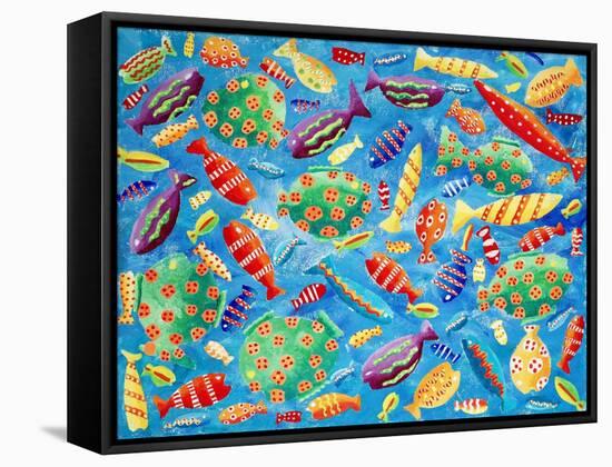 Tropical Fish, 2006-Julie Nicholls-Framed Stretched Canvas