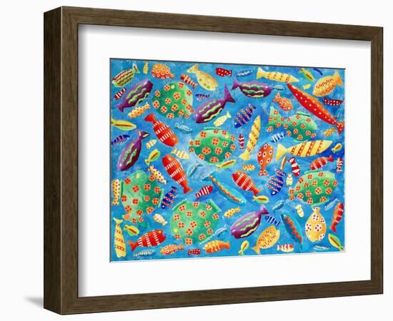 Tropical Fish, 2006-Julie Nicholls-Framed Giclee Print