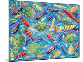 Tropical Fish, 2006-Julie Nicholls-Mounted Giclee Print