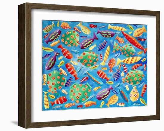 Tropical Fish, 2006-Julie Nicholls-Framed Giclee Print