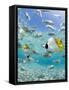 Tropical Fish in Bora-Bora Lagoon-Michele Westmorland-Framed Stretched Canvas