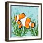 Tropical Fish in Seaweed I-Jade Reynolds-Framed Art Print