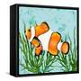 Tropical Fish in Seaweed I-Jade Reynolds-Framed Stretched Canvas