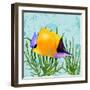 Tropical Fish in Seaweed II-Jade Reynolds-Framed Art Print