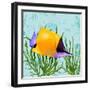 Tropical Fish in Seaweed II-Jade Reynolds-Framed Art Print