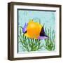 Tropical Fish in Seaweed II-Jade Reynolds-Framed Art Print