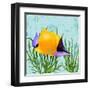 Tropical Fish in Seaweed II-Jade Reynolds-Framed Art Print