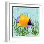 Tropical Fish in Seaweed II-Jade Reynolds-Framed Art Print