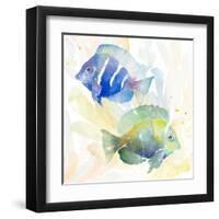 Tropical Fish Square IV-Lanie Loreth-Framed Art Print