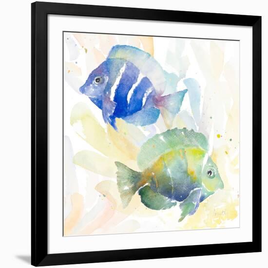 Tropical Fish Square IV-Lanie Loreth-Framed Art Print