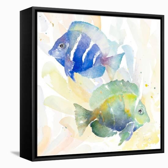 Tropical Fish Square IV-Lanie Loreth-Framed Stretched Canvas