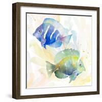 Tropical Fish Square IV-Lanie Loreth-Framed Art Print