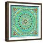 Tropical Fish Wheel Tile-Robyn Parker-Framed Photographic Print