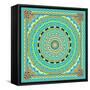 Tropical Fish Wheel Tile-Robyn Parker-Framed Stretched Canvas