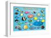 Tropical Fish-null-Framed Art Print