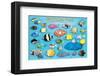 Tropical Fish-null-Framed Art Print