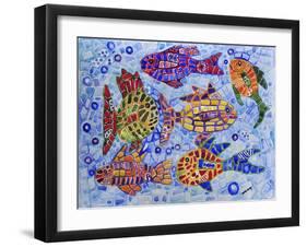 Tropical Fish-Charlsie Kelly-Framed Giclee Print