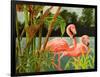 Tropical Flamingo II-Linda Baliko-Framed Art Print