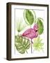 Tropical Flamingo II-Melissa Wang-Framed Art Print