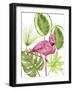 Tropical Flamingo II-Melissa Wang-Framed Art Print