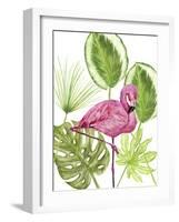 Tropical Flamingo II-Melissa Wang-Framed Art Print