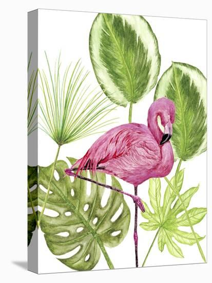 Tropical Flamingo II-Melissa Wang-Stretched Canvas