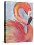 Tropical Flamingo-Elizabeth Medley-Stretched Canvas