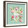 Tropical Flowers Background. Summer Design. Vector. Flamingo. T-Shirt Fashion Graphic. Exotic.-woodhouse-Framed Art Print