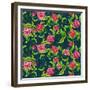 Tropical Flowers Pattern-Irina Trzaskos Studios-Framed Giclee Print