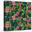 Tropical Flowers Pattern-Irina Trzaskos Studios-Stretched Canvas