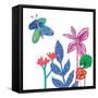 Tropical Flowers-Jennifer McCully-Framed Stretched Canvas