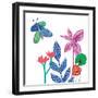 Tropical Flowers-Jennifer McCully-Framed Art Print