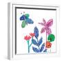 Tropical Flowers-Jennifer McCully-Framed Art Print