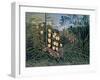 Tropical Forest: Battling Tiger and Buffalo, 1908-Henri Rousseau-Framed Giclee Print