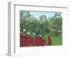 Tropical Forest with Monkeys, 1910-Henri Rousseau-Framed Giclee Print