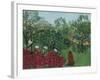 Tropical Forest with Monkeys, 1910-Henri Rousseau-Framed Art Print