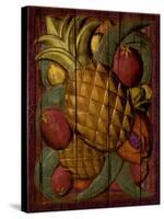 Tropical Fruit, Pineapple-Kate Ward Thacker-Stretched Canvas