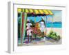 Tropical Fruit Stand-Jane Slivka-Framed Art Print