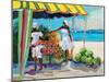 Tropical Fruit Stand-Jane Slivka-Mounted Art Print