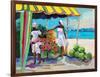 Tropical Fruit Stand-Jane Slivka-Framed Art Print